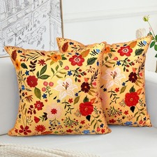 Lot de 2 Floral Housse de