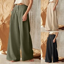 Pantalon Large Femme Haute