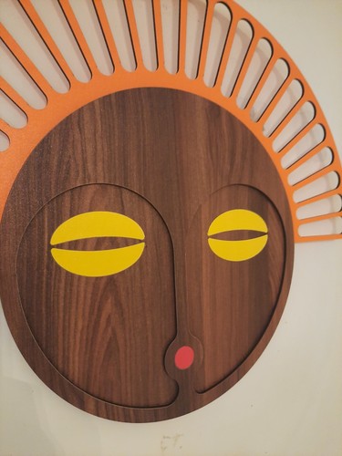 Art moderne bois marron - , jaune