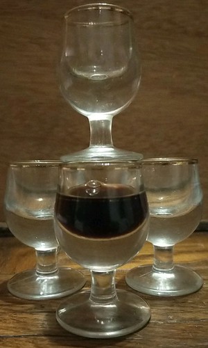 Anciens verres bistrot à - anciens,