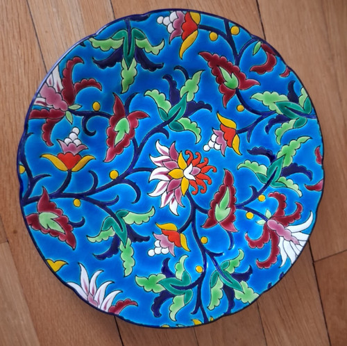 Beau plat émaux longwy - plat, de