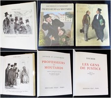 Daumier. 1969. Professeurs et Moutards. Les Gens de Justice. 2 Vol. Edition Vilo