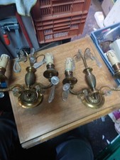 paire appliques bronze Avec Pampilles 