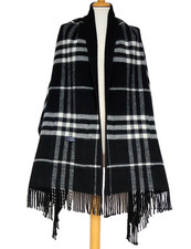 Poncho cape Burberry laine