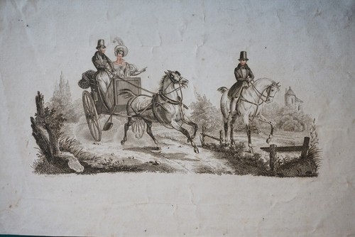 Belle gravure empire couleur - empire,