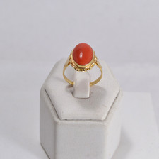 Bague Or Jaune 18 kt Corail