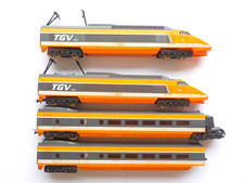 Rame TGV Jouef Paris Sud Est 2 Fausses Motrices 2 Remorques Fonctionnelle