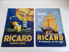 Lot Plaques RICARD En Métal