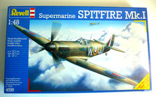 ANCIEN KIT REVELL  1/48 ème  SPITFIRE  MK-1 COMPLET 35x21 cm  1991 TRÈS BON ÉTAT