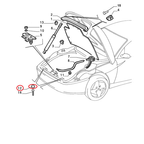 Cache moteur fiat - cache, coupe'