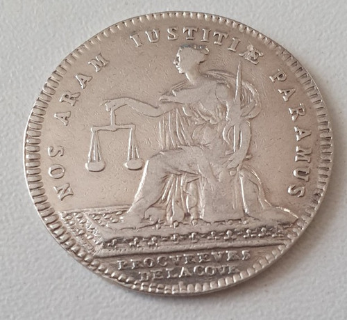 Jeton justice louis xiv - de,