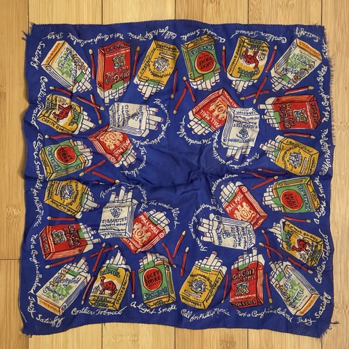 Vtg hankie with cigarette - hankie,