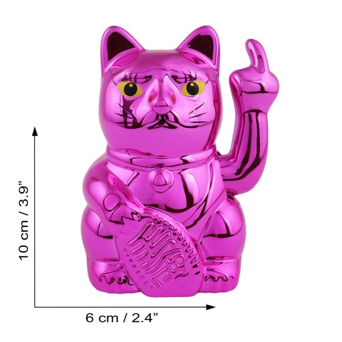 Chat porte bonheur - porte-bonheur, angry