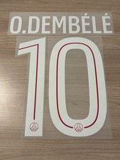 Flocage officiel O.DEMBELE N°10 UEFA PSG 2025/2026 home domicile vendeur pro