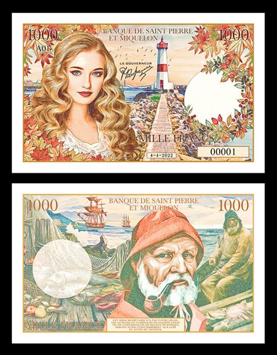 Billet 1000 francs - de,