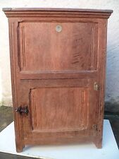 Glacière meuble de métier commerce bar brasserie en chene fin XIXème siècle 
