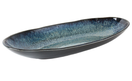 Grande assiette ovale - , en