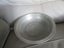 ancien plat creux légumier en étain 