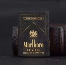 Briquet Laser Marlboro Style, Personnalisé et Coupe-Vent