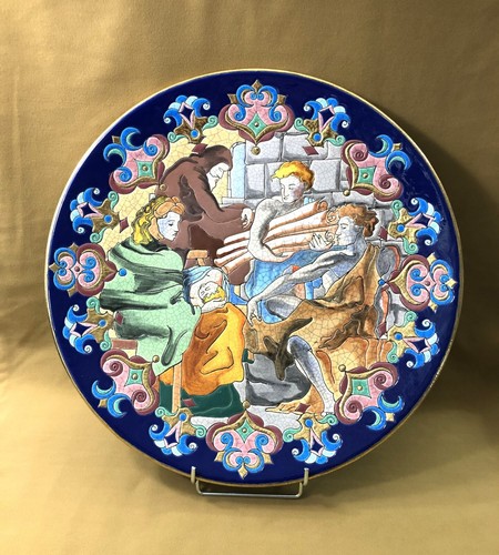 Grand plat murale émaux - en,