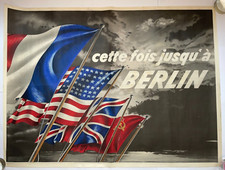 WORLD WAR II 1944 THE CALL OF FREEDOM VERY LARGE ORIGINAL POSTER