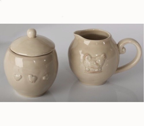 Sucrier pot lait crème - sucrier, +