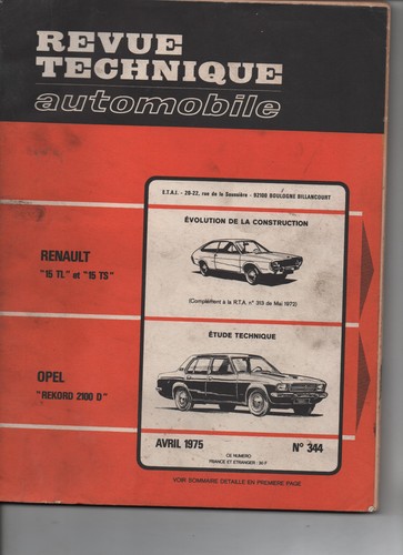 Revue technique auto rta - technique,