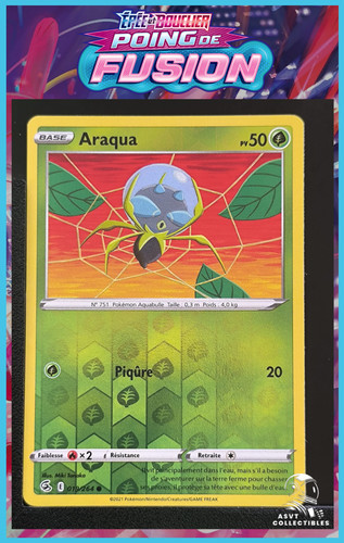 Carte pokémon araqua 019 264 - carte,
