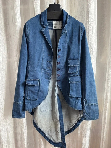 Veste jean queue pie - en,