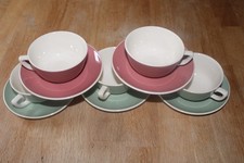 6 tasses à café & soucoupes