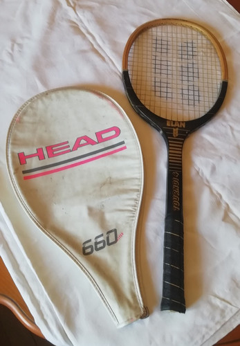 Raquette tennis bois - raquette, de