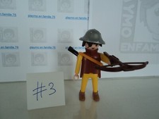 PLAYMOBIL vintage médiéval chevaliers archer arbalète du set 3651 de  1993 #3
