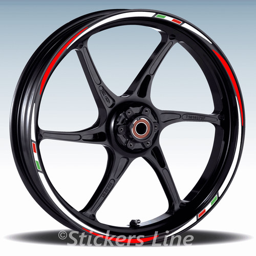 Autocollants roues moto bandes - autocollants,