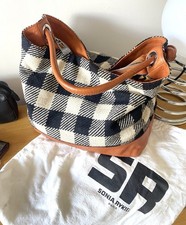 Sonia By Sonia Rykiel Model Exclusif Sac Cuir Carreaux vintagebag ancien Borsa