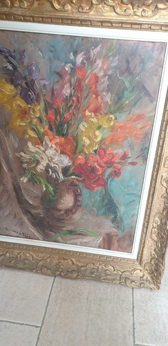 Grande peinture ancienne - grande,