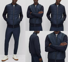 HUGO BOSS Skiles 38 Zip Sweat Veste Hybrid Veste Blouson Bomber L