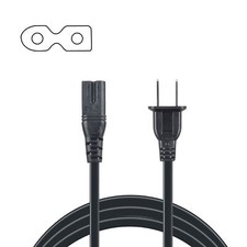 2 Pin Power Cord Cable For