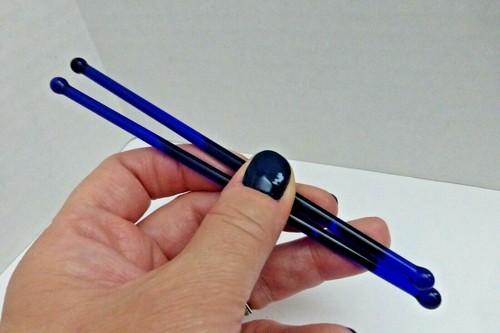 Pair vtg cobalt blue - (two),
