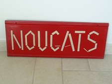 plaque en tole peinte NOUGATS art populaire FORAIN plaque no émaillée déco 