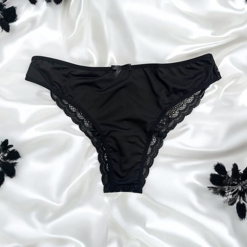 Culotte noire dentelle avec - en,