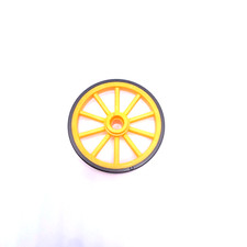 PLAYMOBIL * FERME * Petite Roue Jaune 45mm de Calèche Chariot 3117 Western 5249