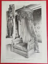 Meuble d'Art EMPIRE Lit Baldaquin aigle - Ph A SALAÜN Hélio FAUCHEUX - Ed CONTET
