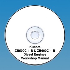 Kubota Zb500c-1-b & Zb600c-1-b Moteur Diesel - Manuel Atelier