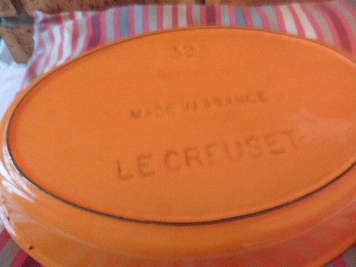 Vintage creuset plat ovale - vintage,