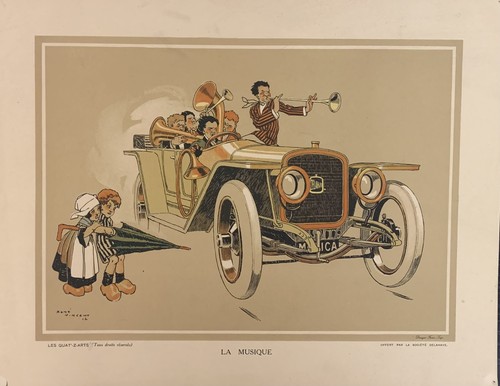 Lithographie ancienne renè - ancienne,