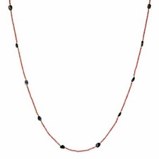 Meher's Jewelry 40" Smoked Black Opal & Gemstone Beaded Necklace SOLD OUT!!!