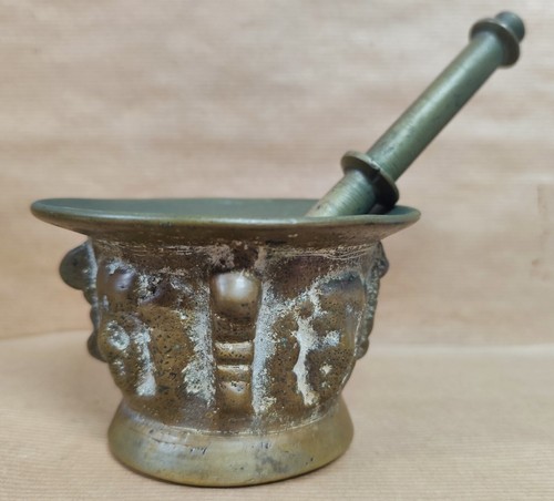 Ancien mortier bronze - ancien,