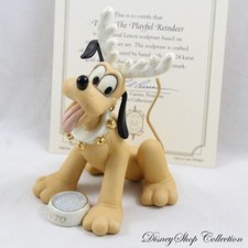 Figurine chien Pluto DISNEY Lenox Pluto The Playfun Reindeer renne porcelaine