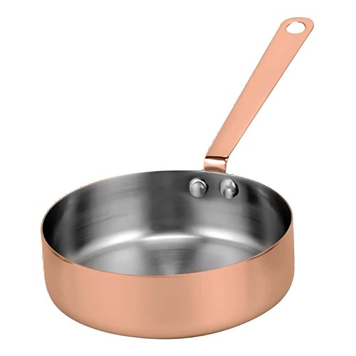 Service plat rond cuivre - plat, en