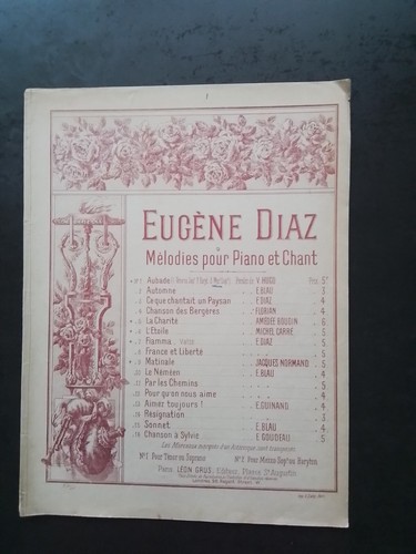 Partition ancienne piano - ancienne,